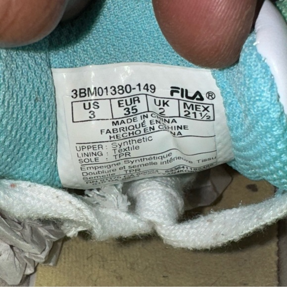 Fila Multiverse Pastel Green Pink Blue Easter 3BM01380-149 Preschool Size 3Y - Picture 6 of 6